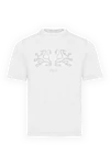 Zilli White cotton T-shirt for men - print. 100% cotton. Country of manufacture: Italy. Care: specialized cleaning - photo 1