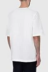 White cotton T-shirt for men Dolce & Gabbana - logo print. 100% cotton. Country of manufacture: Italy. Care: specialized cleaning - photo 4