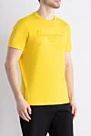 Dolce & Gabbana Cotton T-shirt yellow for men - logo. 100% cotton. Country of manufacture: Italy. Care: specialized cleaning - photo 3