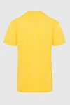 Cotton T-shirt yellow for men Dolce & Gabbana - logo. 100% cotton. Country of manufacture: Italy. Care: specialized cleaning - photo 6