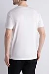 White cotton T-shirt for men Dolce & Gabbana - logo. 100% cotton. Country of manufacture: Italy. Care: specialized cleaning - photo 4