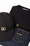 Джинсы из хлопка синие мужские Dolce & Gabbana - логотип. 98% хлопок, 2% эластан. пуговица, молния. три боковых кармана, два кармана сзади . Страна производитель: Италия. Уход: специализированная чистка - фото 8