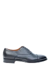 Doucal`s Blue leather men's shoes - 100% leather. Lace-up. Interior: Leather. Insole: Leather. Heel height: 2cm. Outsole: Other materials. Country of origin: Italy. Care: specialized cleaning - photo 1