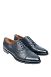 Doucal`s Blue leather men's shoes - 100% leather. Lace-up. Interior: Leather. Insole: Leather. Heel height: 2cm. Outsole: Other materials. Country of origin: Italy. Care: specialized cleaning - photo 3