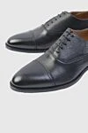 Doucal`s Men's black leather shoes - 100% leather. Lace-up. Interior: Leather. Insole: Leather. Heel height: 2cm. Outsole: Other materials. Country of manufacture: Italy. Care: specialized cleaning - photo 5