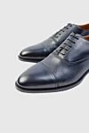 Doucal`s Blue leather men's shoes - 100% leather. Lace-up. Interior: Leather. Insole: Leather. Heel height: 2cm. Outsole: Other materials. Country of origin: Italy. Care: specialized cleaning - photo 5