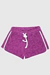 Jacob Cohen Purple cotton shorts for women - contrasting stripes. 100% cotton. drawstring. Country of manufacture: Italy. Care: specialized cleaning - photo 1