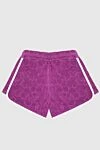 Purple cotton shorts for women Jacob Cohen - contrasting stripes. 100% cotton. drawstring. Country of manufacture: Italy. Care: specialized cleaning - photo 6