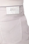 Zilli Beige cotton and silk jeans for men - logo. 88% cotton, 9% silk, 3% elastane. Closure: button, zipper. Three side pockets, two back pockets. Country of origin: France. Care: specialized cleaning - photo 5