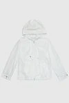 Peserico Women's white polyester windbreaker - hood. 100% polyester. zipper, drawstring. two side pockets. Country of manufacture: Italy. Care: specialized cleaning - photo 1