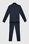 Billionaire Men's silk sports suit blue - Contrast zipper, brand logo. 100% silk. Closure: Drawstring, zipper. Four side pockets. Country of manufacture: Italy. Care: specialized cleaning - photo 7