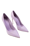 Le Silla Purple leather shoes for women - logo on the insole. genuine leather. Heel height: 9 centimeters. Country of manufacture: Italy. Care: specialized cleaning - photo 3