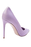 Purple leather shoes for women Le Silla - logo on the insole. genuine leather. Heel height: 9 centimeters. Country of manufacture: Italy. Care: specialized cleaning - photo 4