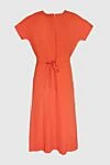 Loro Piana Orange cotton dress for women - Fastener: tie. short sleeves. 97% cotton, 3% elastane. Country of manufacture: Italy. Care: specialized cleaning - photo 1