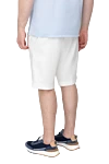 White linen and cotton shorts for men Loro Piana - 35% cotton, 65% linen. Closure: zipper, button, drawstring. Three side pockets, two back pockets. Country of origin: Italy. Care: specialized cleaning - photo 4