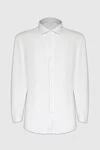 Brunello Cucinelli White linen shirt for men - 100% linen. Closure: buttons. Country of origin: Italy. Care: specialized cleaning - photo 1