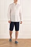 White linen shirt for men Brunello Cucinelli - 100% linen. Closure: buttons. Country of origin: Italy. Care: specialized cleaning - photo 2