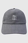 Brunello Cucinelli Кепка из шерсти серая мужская - 100% шерсть. Страна производитель: Италия. Уход: специализированная чистка - фото 1