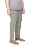 Brunello Cucinelli Gray linen and cotton pants for men - 55% linen, 45% cotton. Closure: button, zipper. two side pockets, two back pockets. Country of origin: Italy. Care: specialized cleaning - photo 3