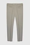 Gray linen and cotton pants for men Brunello Cucinelli - 55% linen, 45% cotton. Closure: button, zipper. two side pockets, two back pockets. Country of origin: Italy. Care: specialized cleaning - photo 6