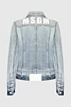 Жакет из хлопка и эластана голубой женский MSGM - 98% хлопок, 2% эластан. пуговица. два боковых нагрудных кармана. Страна производитель: Италия. Уход: специализированная чистка - фото 6