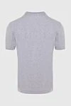 Gray cotton T-shirt for men Brunello Cucinelli - melange, piping on the collar and sleeves. 100% cotton. Country of origin: Italy. Care: specialized cleaning - photo 6