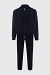 Brunello Cucinelli Sports suit for men made of cotton and polyamide blue - 94% cotton, 6% polyamide. Closure: Drawstring, zipper. Four side pockets. Country of manufacture: Italy. Care: specialized cleaning - photo 1