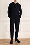 Sports suit for men made of cotton and polyamide blue Brunello Cucinelli - 94% cotton, 6% polyamide. Closure: Drawstring, zipper. Four side pockets. Country of manufacture: Italy. Care: specialized cleaning - photo 2