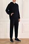 Brunello Cucinelli Sports suit for men made of cotton and polyamide blue - 94% cotton, 6% polyamide. Closure: Drawstring, zipper. Four side pockets. Country of manufacture: Italy. Care: specialized cleaning - photo 3