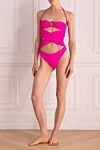 Swimsuit made of polyamide and elastane pink for women Giuseppe Di Morabito - 80% polyamide, 20% elastane. Country of manufacture: Italy. Care: specialized cleaning - photo 2