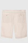 Loro Piana Beige linen shorts for men - 100% linen. zipper, button, drawstring. two side pockets, two back pockets. Country of manufacture: Italy. Care: specialized cleaning - photo 7