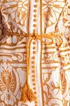 Белое короткое платье с оранжевым этническим орнаментом из хлопка

 Zimmermann - пуговицы, контрастный пояс. фантазийный узор, короткий рукав. 100% хлопок. Страна производитель: Италия. Уход: специализированная чистка - фото 6