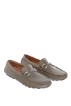 Cesare di Napoli Moccasins for men made of brown leather - Metal Buckle. 100% leather. Interior: Leather. Insole: Leather. Outsole: Other materials. Country of manufacture: Italy. Care: specialized cleaning - photo 3