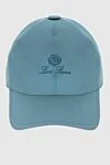 Loro Piana Gray polyester cap for men - Contrasting logo embroidery. 100% polyester. Country of manufacture: Italy. Care: specialized cleaning - photo 1