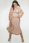 Loro Piana Women's pink natural fur coat - 100% natural fur, leather. belt. two side pockets. Country of manufacture: Italy. Care: specialized cleaning - photo 7