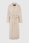 Loro Piana Cashmere coat for women beige - 100% cashmere. belt. two side pockets. Country of origin: Italy. Care: specialized cleaning - photo 1
