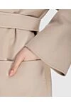 Loro Piana Cashmere coat for women beige - 100% cashmere. belt. two side pockets. Country of origin: Italy. Care: specialized cleaning - photo 5