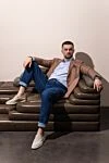 Нағыз күдері, бежевый, ерлер, жазғы, ыңғайлы

 Loro Piana - контрастты ақ табан. Құрамы: 100% күдері. Шығарылған елі: Италия. Күтім: арнайы тазалау - фото 6