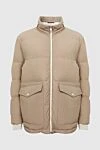 Brunello Cucinelli Men's down jacket made of acrylic beige - 80% acrylic, 20% other fibers. Closure: Zipper. Two side pockets, two inside pockets. Country of manufacture: Italy. Care: specialized cleaning - photo 1