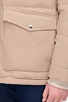 Men's down jacket made of acrylic beige Brunello Cucinelli - 80% acrylic, 20% other fibers. Closure: Zipper. Two side pockets, two inside pockets. Country of manufacture: Italy. Care: specialized cleaning - photo 6