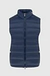Brunello Cucinelli Ерлерге арналған көк түсті нейлон көкірекше - Құрамы: 100% нейлон. Жабу: найзағай. Қалталар: екі бүйір, үш ішкі. Оқшаулау: нейлон. Шығарылған елі: Италия. Күтім: арнайы тазалау - фото 1