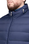 Brunello Cucinelli Ерлерге арналған көк түсті нейлон көкірекше - Құрамы: 100% нейлон. Жабу: найзағай. Қалталар: екі бүйір, үш ішкі. Оқшаулау: нейлон. Шығарылған елі: Италия. Күтім: арнайы тазалау - фото 5