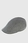 Brunello Cucinelli Cap made of cotton gray for men - 100% cotton. Country of origin: Italy. Care: specialized cleaning - photo 3
