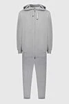 Brunello Cucinelli Костюм спортивный мужской из хлопка серый - Капюшон. 100% хлопок. Кулиска, молния. Четыре боковых кармана. Страна производитель: Италия. Уход: специализированная чистка - фото 1