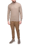 Cashmere trench coat beige for men Brunello Cucinelli - 100% cashmere. Closure: Zipper. Country of origin: Italy. Care: specialized cleaning - photo 2