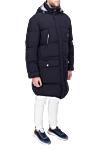 Brunello Cucinelli Акрил көк түстен тігілген ерлерге арналған төменгі күрте - Қосымша: тігілген сорғыш. Құрамы: 80% акрил, 20% басқа талшықтар. Жабу: найзағай. Қалталар: екі бүйір қалта, екі ішкі қалта. Шығарылған елі: Италия. Күтім: арнайы тазалау - фото 3