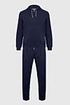 Brunello Cucinelli Костюм спортивный мужской из хлопка и акрила синий - Капюшон. 93% хлопок, 7% акрил. Кулиска, молния. Четыре боковых кармана. Страна производитель: Италия. Уход: специализированная чистка - фото 1