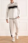 Спортивный костюм из хлопка белого цвета с контрастной полосой
Stefano Ricci - Контрастная отделка. 95% хлопок, 5% эластан. Кулиска, молния. Четыре боковых кармана. Страна производитель: Италия. Уход: специализированная чистка - фото 2