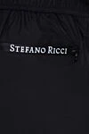 Ерлерге арналған қара полиэфирлі жағажай шорттары Stefano Ricci - Қалталар: екі жағы. Құрамы: 100% полиэстер. Жабу: жіп. Шығарылған елі: Италия. Күтім: арнайы тазалау - фото 6