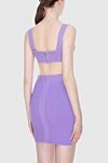 Юбкасымен күлгін әйелдер костюмі Herve Leger - Құрамы: 67% мақта, 32% нейлон, 1% спандекс. Шығарылған елі: Франция. Күтім: арнайы тазалау - фото 4